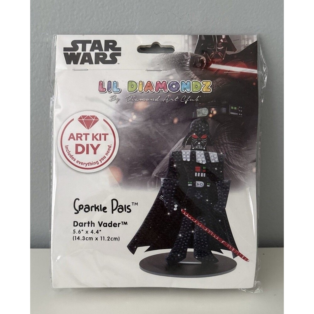 Lil Diamondz Sparkle Pals DIY Craft DARTH VADER Diamond Art Club Kit Star Wars